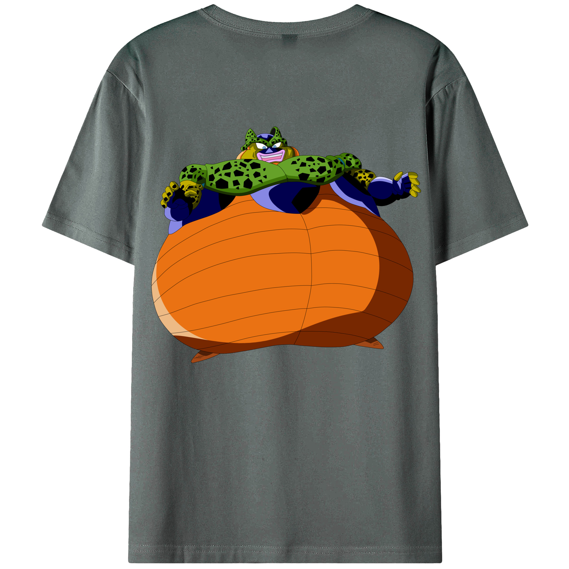 （画像用） ドラゴンボール セル DRAGON BALL Cell 綿100％ メンズ半袖Tシャツ（バックプリント） 通気性